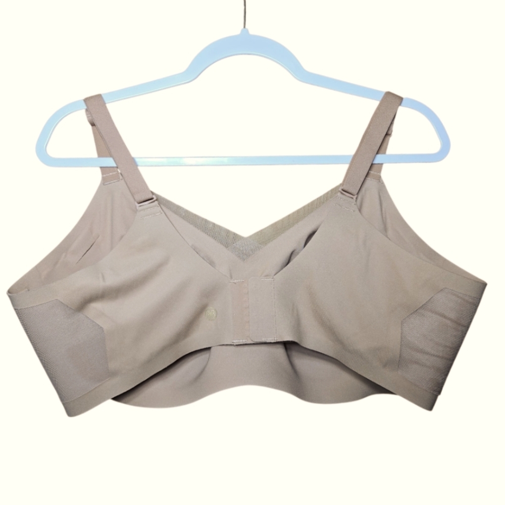 Honeylove Crossover Wireless Sports Bra Smoothing Sand Tan Brown Plus Size 3X - Picture 2 of 6